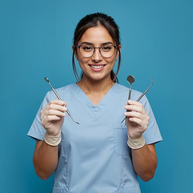 a female Dentist